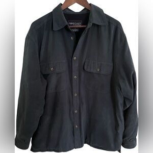 Forcast Men's Navy Blue Shirt Barn Jacket Coat, Size L